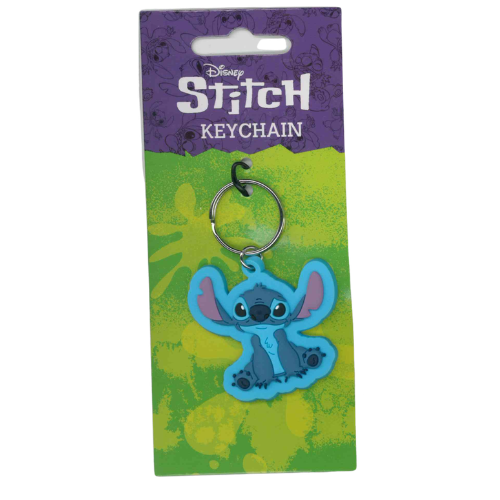 KEYCHAIN DISNEY LILO AND STITCH IN GOMMA