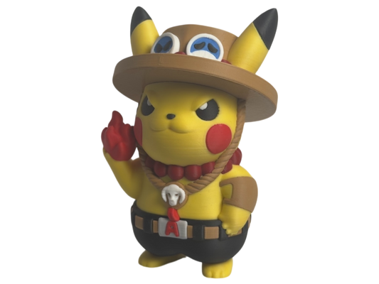 FIGURE SUPER CRAZY POKEMON ONE PIECE PIKACHU AS PORTGAS D. ACE
