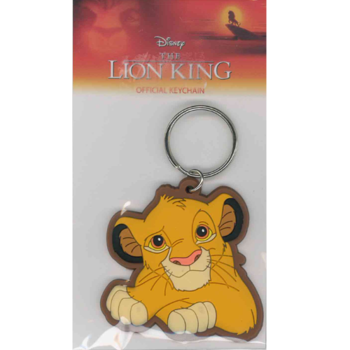 KEYCHAIN DISNEY NIGHTMARE BEFORE CHRISTMAS JACK - LION KING SIMBA IN GOMMA