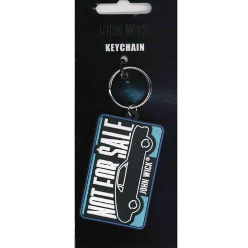 KEYCHAIN FILM JOHN WICK LOGO E AUTO IN GOMMA