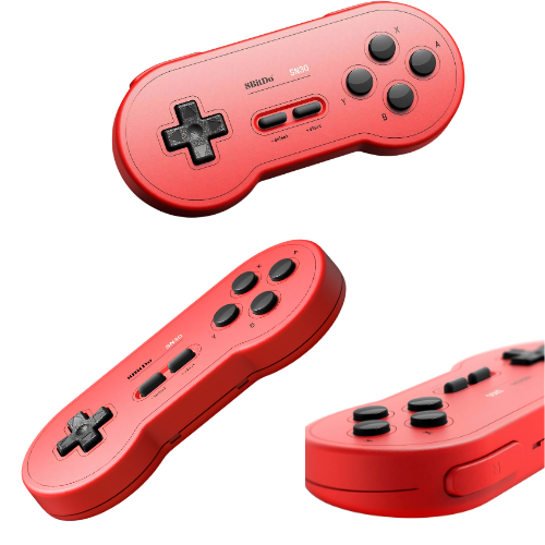 8BITDO NINTENDO SN30 BLUETOOTH GAMEPAD RED-GREEN