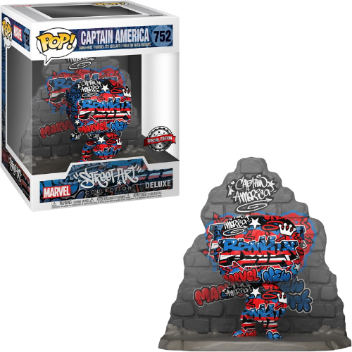 FUNKO POP MARVEL CAPTAIN AMERICA STREET ART SPECIAL #752