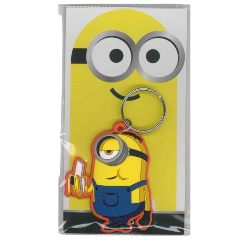 KEYCHAIN DISNEY PIXAR MINIONS BANANA IN GOMMA