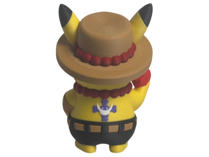 FIGURE SUPER CRAZY POKEMON ONE PIECE PIKACHU AS PORTGAS D. ACE