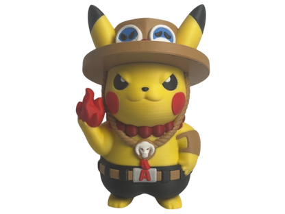 FIGURE SUPER CRAZY POKEMON ONE PIECE PIKACHU AS PORTGAS D. ACE