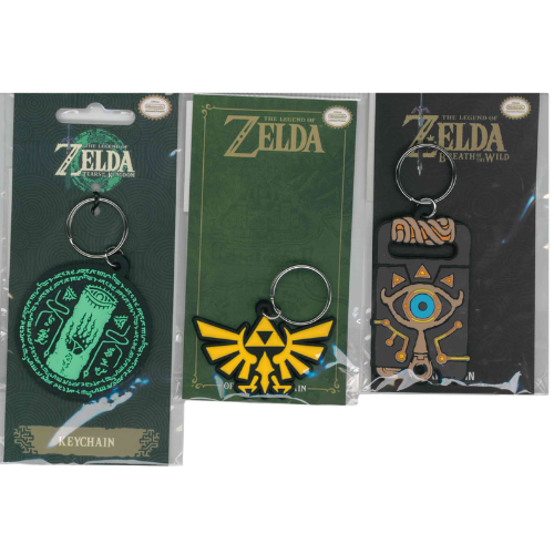 KEYCHAIN ZELDA SHEIKAH- STEMMA HYRULE - SIGILLO IN GOMMA