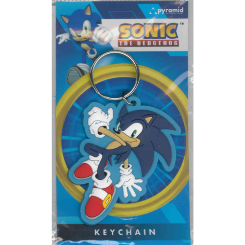 KEYCHAIN VIDEOGAMES SONIC IN GOMMA