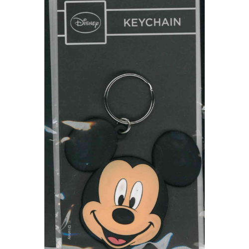 KEYCHAIN DISNEY MICKEY MOUSE TOPOLINO IN GOMMA