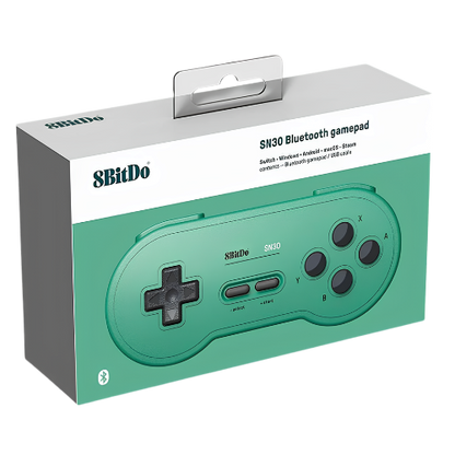 8BITDO NINTENDO SN30 BLUETOOTH GAMEPAD RED-GREEN