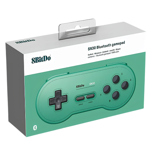 8BITDO NINTENDO SN30 BLUETOOTH GAMEPAD RED-GREEN