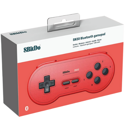 8BITDO NINTENDO SN30 BLUETOOTH GAMEPAD RED-GREEN