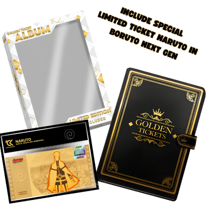CARTOON KINGDOM GOLDEN TICKET ALBUM + LIMITED TICKET NARUTO
