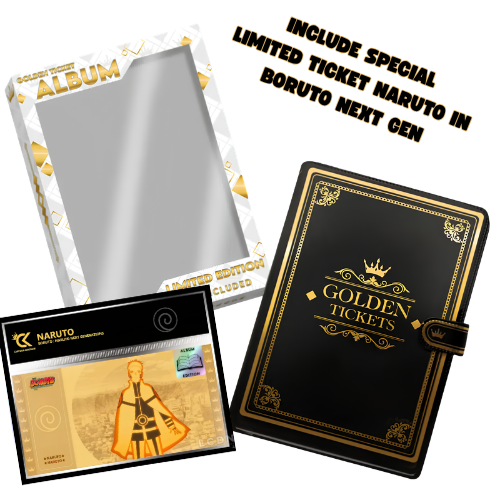 CARTOON KINGDOM GOLDEN TICKET ALBUM + LIMITED TICKET NARUTO