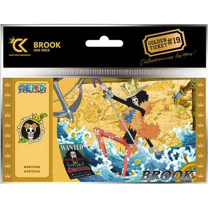 GOLDEN TICKET NARUTO - ONE PIECE PERSONAGGI VARI