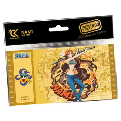 GOLDEN TICKET NARUTO - ONE PIECE PERSONAGGI VARI