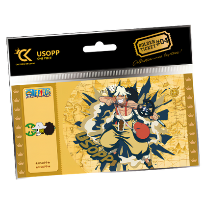 GOLDEN TICKET NARUTO - ONE PIECE PERSONAGGI VARI