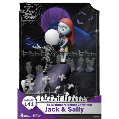D-STAGE DISNEY NIGHTMARE BEFORE CHRISTMAS - ROMANTIC JACK AND SALLY, STILE DIORAMA