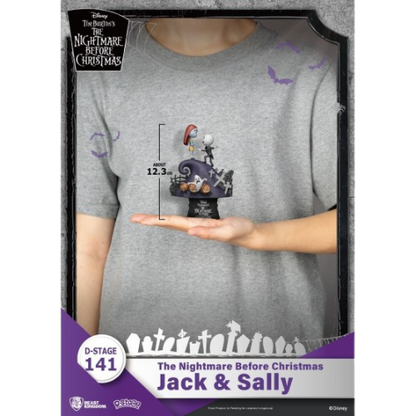 D-STAGE DISNEY NIGHTMARE BEFORE CHRISTMAS - ROMANTIC JACK AND SALLY, STILE DIORAMA