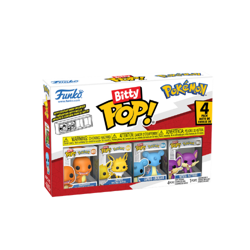 FUNKO BITTY POP POKEMON CHARMANDER JOLTEON LAPRAS RATTATA