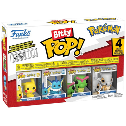 FUNKO BITTY POP POKEMON PIKACHU VAPOREON CATERPIE CUBONE