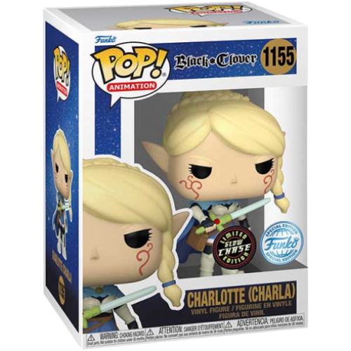 FUNKO POP BLACK CLOVER CHARLOTTE SPECIAL EDITION GLOWCHASE #1155