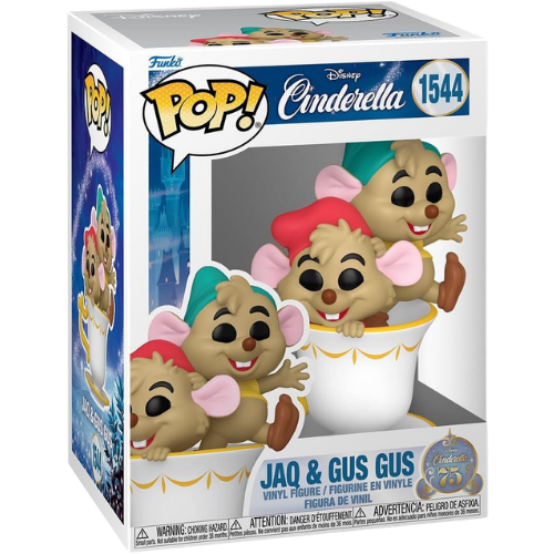 FUNKO POP DISNEY CINDERELLA JAQ E GUS GUS 75TH ANNIVERSARY #1544