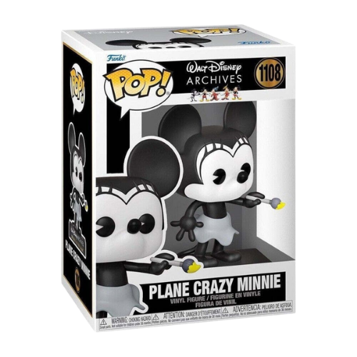 FUNKO POP DISNEY ARCHIVES PLANE CRAZY MINNIE #1108