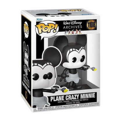 FUNKO POP DISNEY ARCHIVES PLANE CRAZY MINNIE #1108
