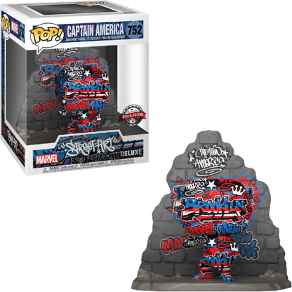 FUNKO POP MARVEL CAPTAIN AMERICA STREET ART SPECIAL #752