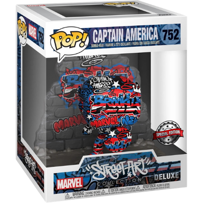 FUNKO POP MARVEL CAPTAIN AMERICA STREET ART SPECIAL #752