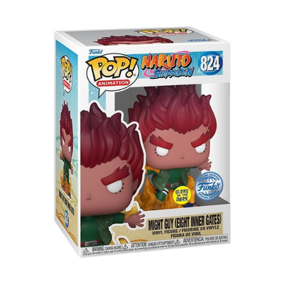 FUNKO POP NARUTO MIGHT GUY INNER GATES SPECIAL GLOW #824