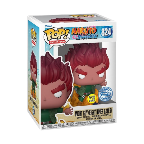FUNKO POP NARUTO MIGHT GUY INNER GATES SPECIAL GLOW #824