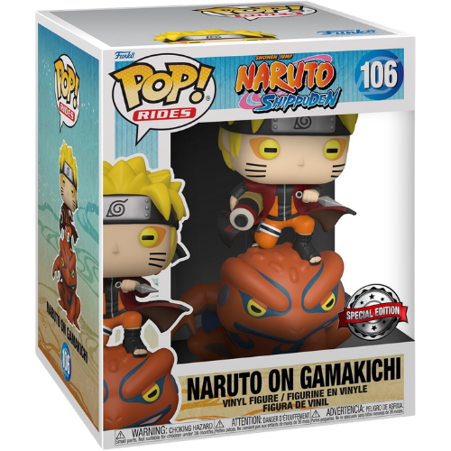 FUNKO POP NARUTO RIDES NARUTO GAMAKICHI SPECIAL #106