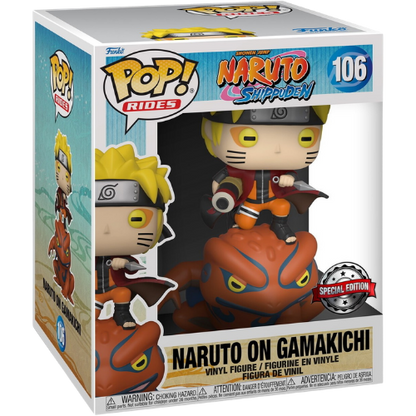 FUNKO POP NARUTO RIDES NARUTO GAMAKICHI SPECIAL #106