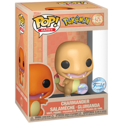 FUNKO POP POKEMON CHARMANDER SPECIAL SOFT COLOR #455