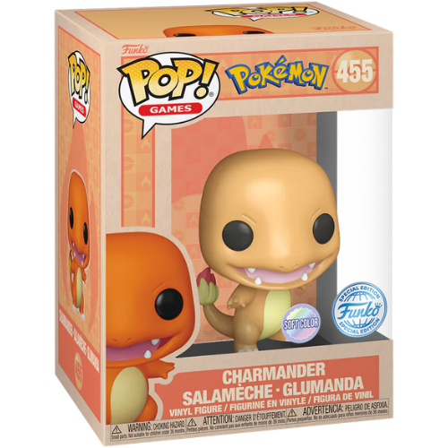 FUNKO POP POKEMON CHARMANDER SPECIAL SOFT COLOR #455