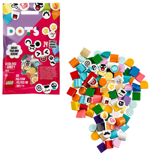 LEGO DOTS BUSTINE RED - VIOLET - GREEN