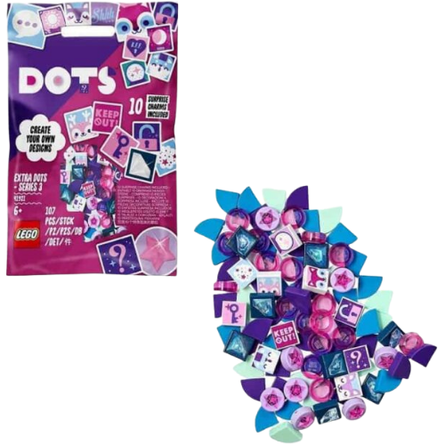 LEGO DOTS BUSTINE RED - VIOLET - GREEN