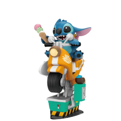 D-STAGE DISNEY STATUA DI STITCH IN RIDE, STILE DIORAMA - LILO E STITCH FIGURE DA COLLEZIONE