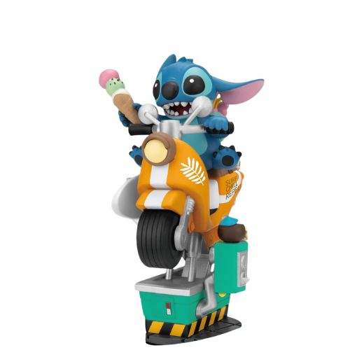 D-STAGE DISNEY STATUA DI STITCH IN RIDE, STILE DIORAMA - LILO E STITCH FIGURE DA COLLEZIONE