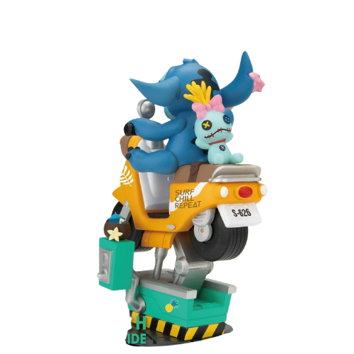 D-STAGE DISNEY STATUA DI STITCH IN RIDE, STILE DIORAMA - LILO E STITCH FIGURE DA COLLEZIONE