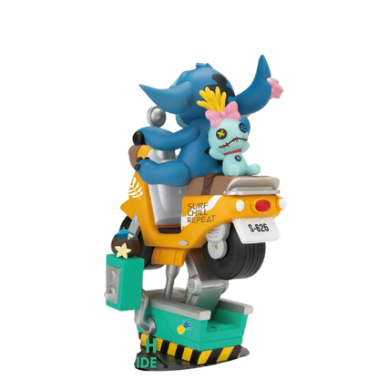 D-STAGE DISNEY STATUA DI STITCH IN RIDE, STILE DIORAMA - LILO E STITCH FIGURE DA COLLEZIONE