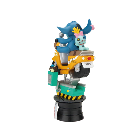 D-STAGE DISNEY STATUA DI STITCH IN RIDE, STILE DIORAMA - LILO E STITCH FIGURE DA COLLEZIONE