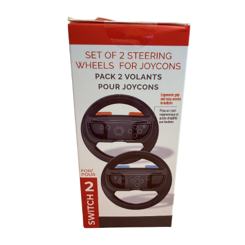 NINTENDO SWITCH 2 FREAKS & GEEKS SET OF 2 STEERING WHEELS FOR JOYCONS