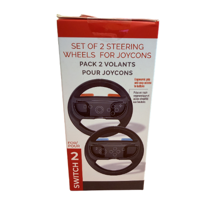 NINTENDO SWITCH 2 FREAKS & GEEKS SET OF 2 STEERING WHEELS FOR JOYCONS