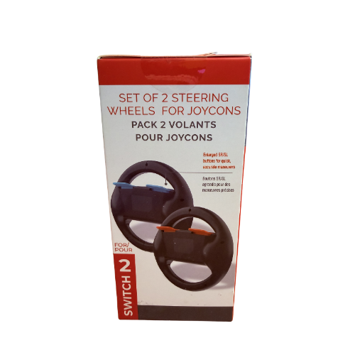 NINTENDO SWITCH 2 FREAKS & GEEKS SET OF 2 STEERING WHEELS FOR JOYCONS