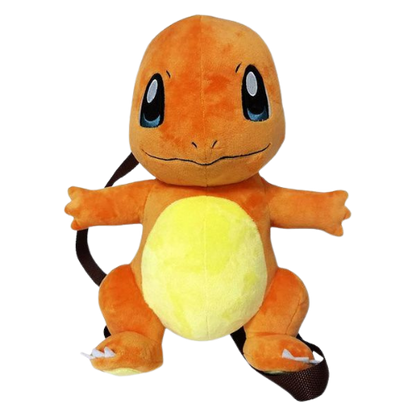 POKEMON ZAINO PELUCHE PIKACHU-CHARMANDER-SQUIRTLE-GENGAR