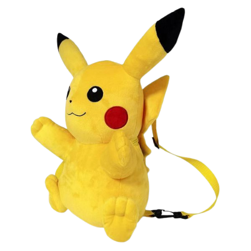 POKEMON ZAINO PELUCHE PIKACHU-CHARMANDER-SQUIRTLE-GENGAR