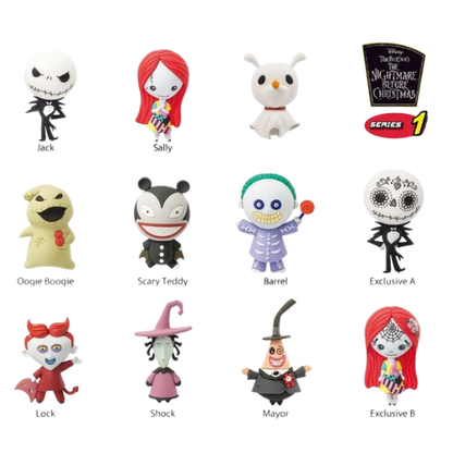 PORTACHIAVI DISNEY NIGHTMARE BEFORE CHRISTMAS COLLECTORS KEYRING IN GOMMA RESISTENTE