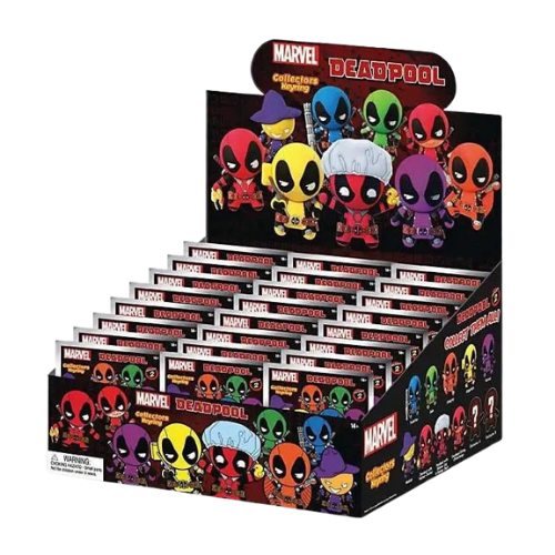 PORTACHIAVI MARVEL DEADPOOL COLLECTORS KEYRING IN GOMMA RESISTENTE